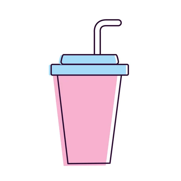 Yummy Refreshment Soda Drink Vector Illustration — Stock Vector