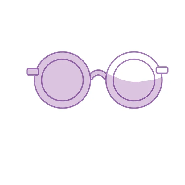 Óculos Silhueta Com Design Estilo Moda Ilustração Vetorial — Vetor de Stock