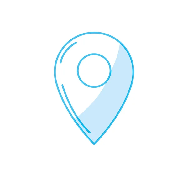 Silhouette Symbol Ubication Explore Map Location Vector Illustration — 스톡 벡터