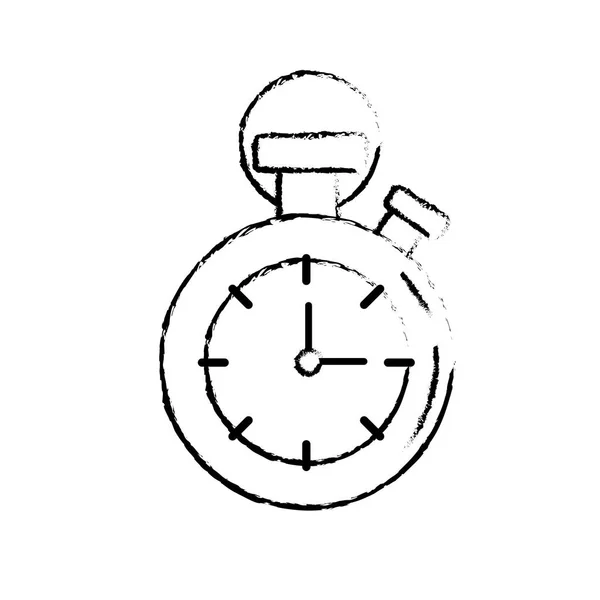 Figuur Chronometer Kennen Meter Tijd Vectorillustratie — Stockvector