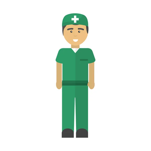 Imagen Del Icono Del Médico Del Hospital Diseño Ilustración Vectorial — Vector de stock