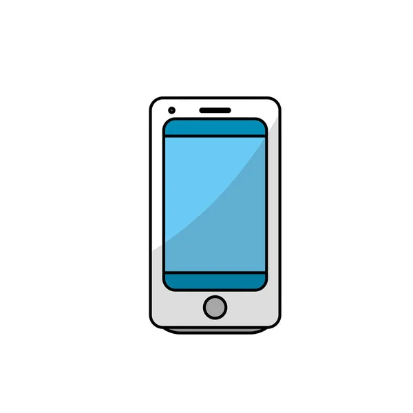 Technologie Smartphone Illustration Vectorielle Communication Électronique — Image vectorielle
