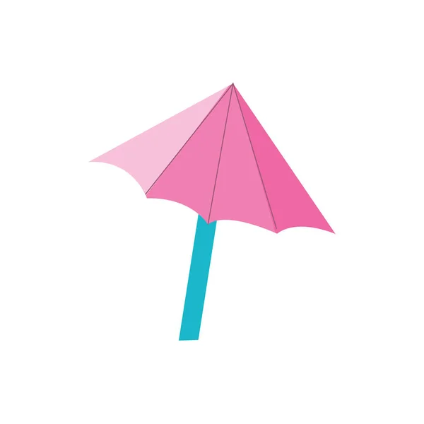 Beau Parapluie Ouvert Pour Protéger Illustration Vectorielle Soleil — Image vectorielle