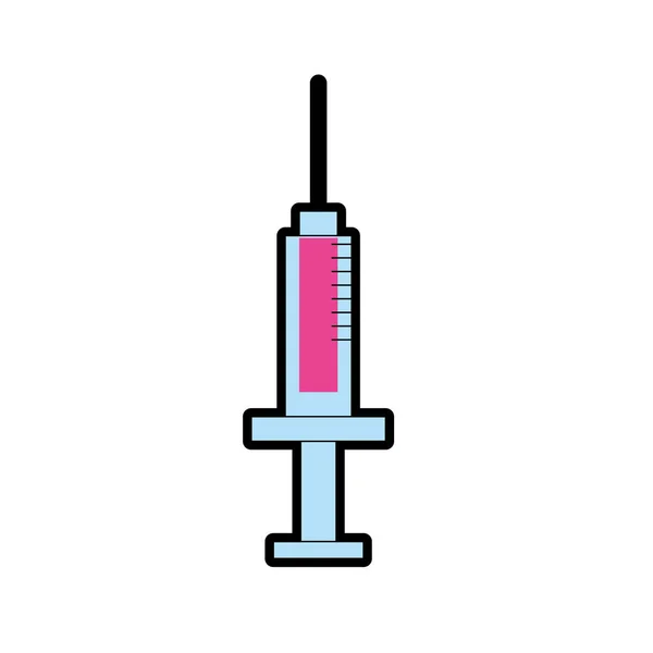 Seringue Outil Médical Pour Traitement Injection Vecteur Illustration — Image vectorielle