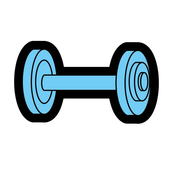 Dumbbell Herramienta Acondicionamiento Físico Para Hacer Ejercicio Vector Entrenamiento Ilustración — Archivo Imágenes Vectoriales