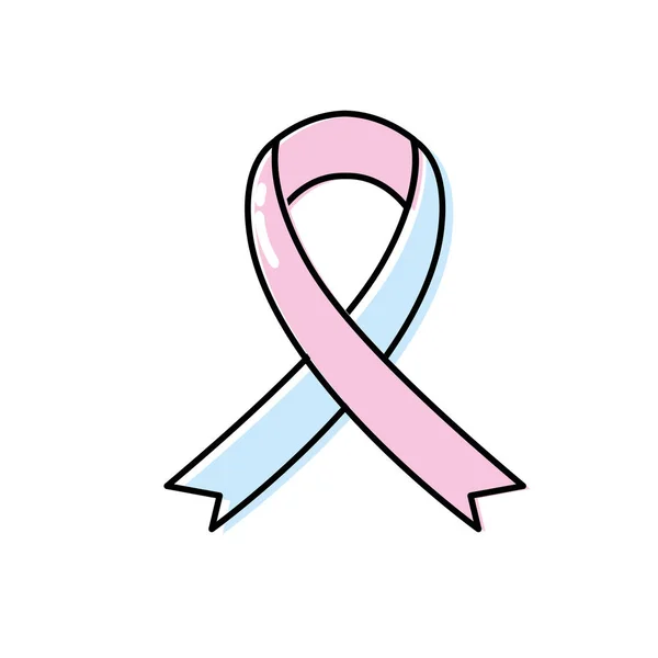 Kvinnor Bröst Cancer Symbol Design Vektorillustration — Stock vektor