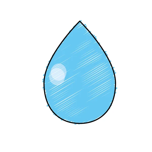 Símbolo Gota Agua Para Cuidado Del Medio Ambiente Vector Ilustración — Archivo Imágenes Vectoriales