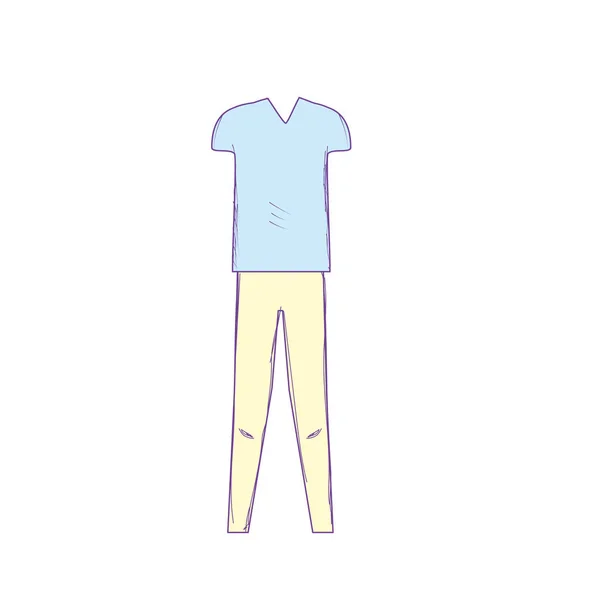 Niedlich Mann Casual Wear Design Vektorillustration — Stockvektor