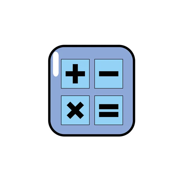 Calculadora Tecnología Matemáticas Cuenta Informe Vector Ilustración — Vector de stock