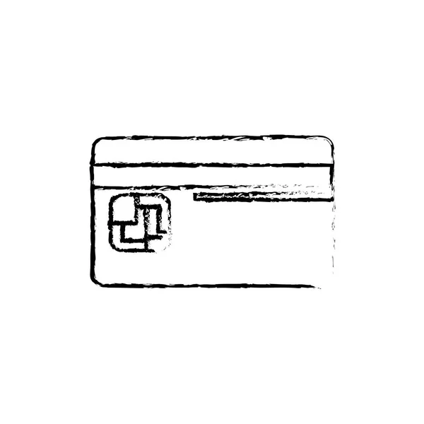 Číslo Kreditní Karty Aby Ušetřit Peníze Bance Vektorové Ilustrace — Stockový vektor
