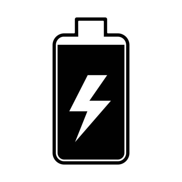 contour battery power electric digital charge, vector illustration