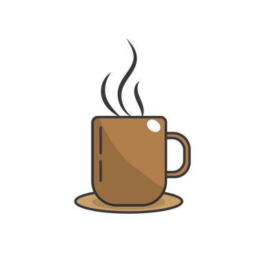 vektör çizim içmek için lezzetli kahve fincanı