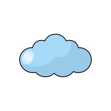 taze hava vektör çizim için doğal bulut tasarım
