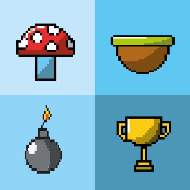 viodeogame simülatörü teknoloji tasarım vektör çizim ayarla