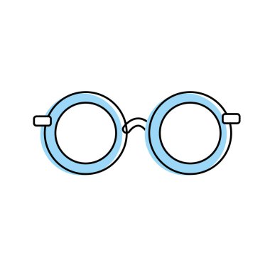 moda stil tasarımı ile gözlük illüstrasyon vektör