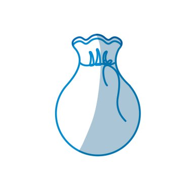 kontur çanta içinde vektör çizim tasarım para ile