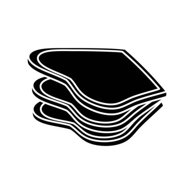 lezzetli taze ekmek dilim ekmek kontur, illüstrasyon vektör