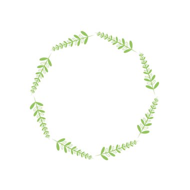 rustik dalları yaprakları ile vektör çizim tasarım