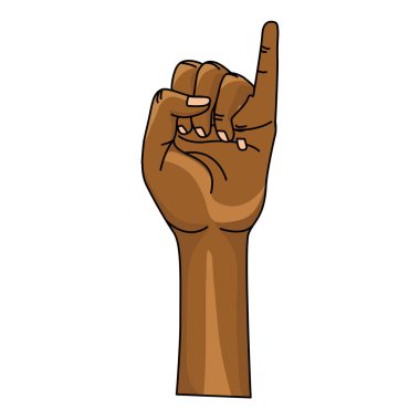 pinky simge, vektör çizim kadar sevimli yardım