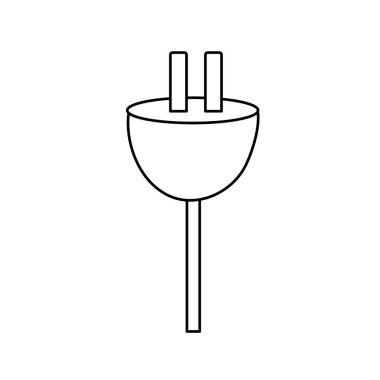 Elektrik kablo voltaj bağlantı vektör çizim için