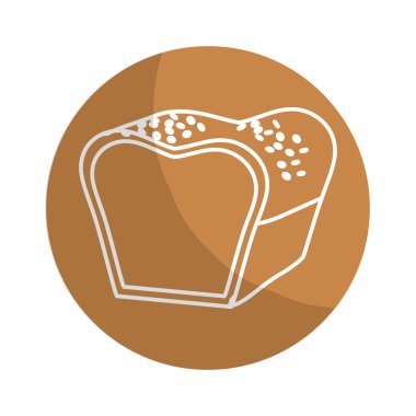 etiket lezzetli taze fırın ekmek yemek, vektör çizim