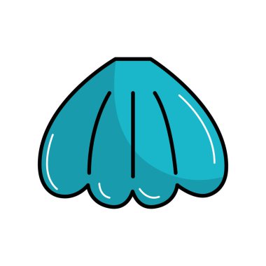 güzel kabukları deniz hayvan illüstrasyon vektör