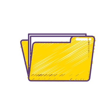 önemli iş belgeleri klasör dosyanızla illüstrasyon vektör