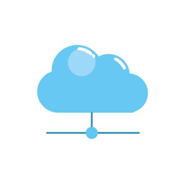 bulut veri bağlantısı ağ bilgi vektör çizim