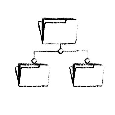 Şekil klasör dosya veri merkezi sunucu vektör çizim