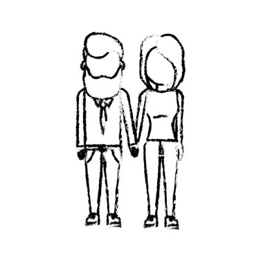 saç tasarım vektör çizim şekil güzel çiftle