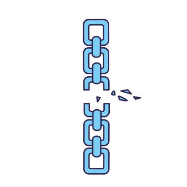 bir şey, vektör çizim korumak için iyi metal zincir