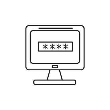 şekil bilgisayar anahtar güvenlik hizmeti verilerin, vektör çizim