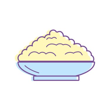 Organik un doğal madde ve protein vektör çizim ile