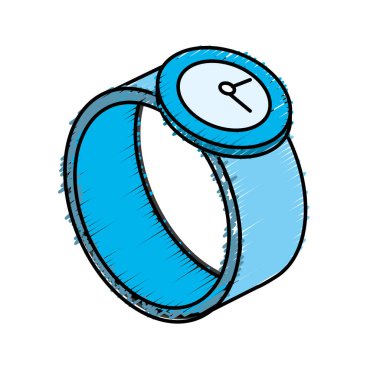 teknoloji smartwatch dijital bağlantı hizmeti vektör çizim ile