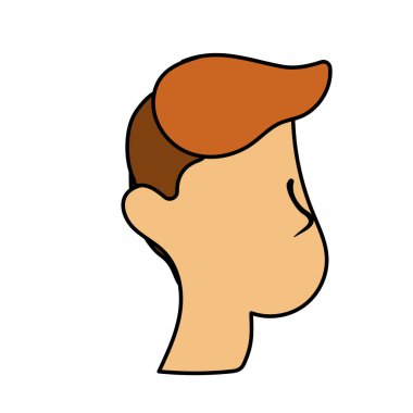 iyi adam yüz haistyle, vektör çizim tasarım ile