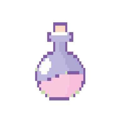 Erlenmeyer flak kimyasal iksir deney vektör çizim ile