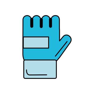 spor eldiven için pratik exercide vektör illustrtion