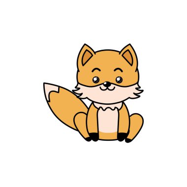 ifade ile güzel sevimli hayvanlar illüstrasyon vektör