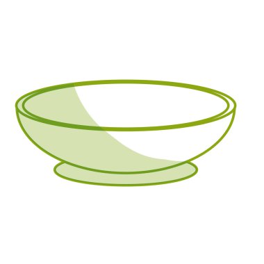 siluet kase lezzetli ve sağlıklı organik gıda, vektör çizim hazırlamak için