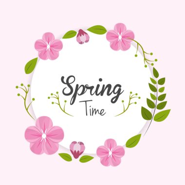 Bahar çiçeği simge görüntüsünü, vektör çizim tasarım