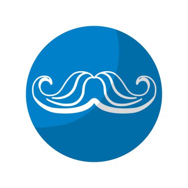 etiket adam mustahe ve çekici moda tasarımı, vektör çizim