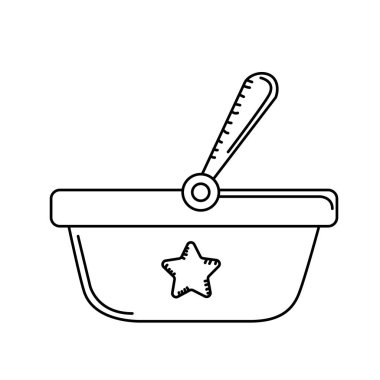 koruma vektör çizim için kullanılan satır Bebek oto koltuğu