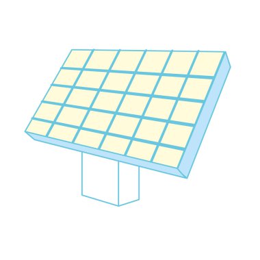 ecologycal bakım vektör çizim öğesine güneş enerjisi