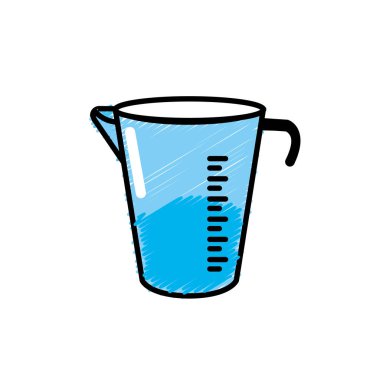 jar measures kitchen utensil object to cuisine vector illustration