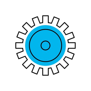 Mühendislik vektör çizim işlemek için sanayi dişli