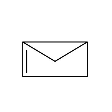 ileti bilgi vektör çizim ile yakın satır kartı mektup