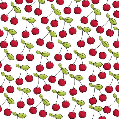 doğal kiraz bacground kutsal kişilerin resmi, vektör çizim tasarım