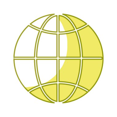 global symbol to earth planet, vector illustration design