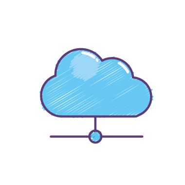 bulut veri bağlantısı ağ bilgi vektör çizim