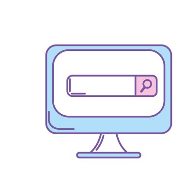 teknoloji bilgisayardan işletme bilgi vektör illüstrasyon